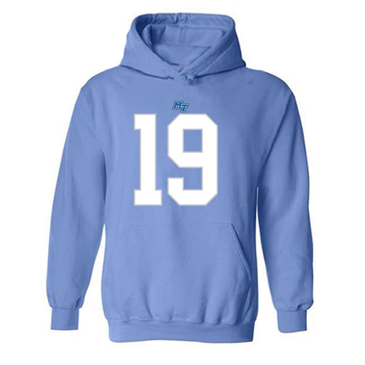 MTSU - NCAA Football : Aidan Singleton - Replica Shersey Hooded Sweatshirt-0