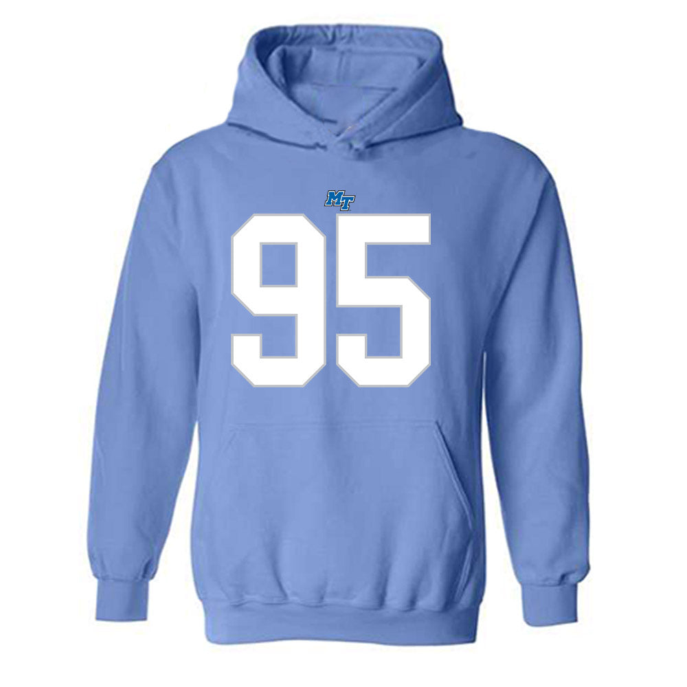 MTSU - NCAA Football : Zeion Simpson-smith - Replica Shersey Hooded Sweatshirt-0
