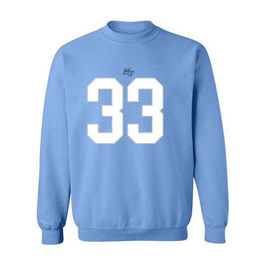 MTSU - NCAA Football : Brooklen Davis - Replica Shersey Crewneck Sweatshirt-0