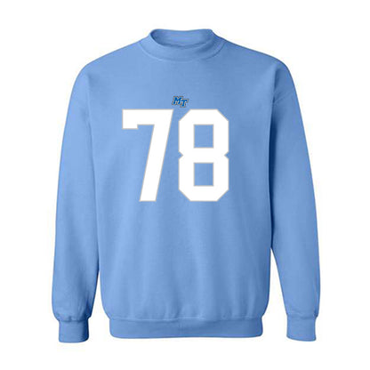 MTSU - NCAA Football : Kyle Larkin - Replica Shersey Crewneck Sweatshirt-0