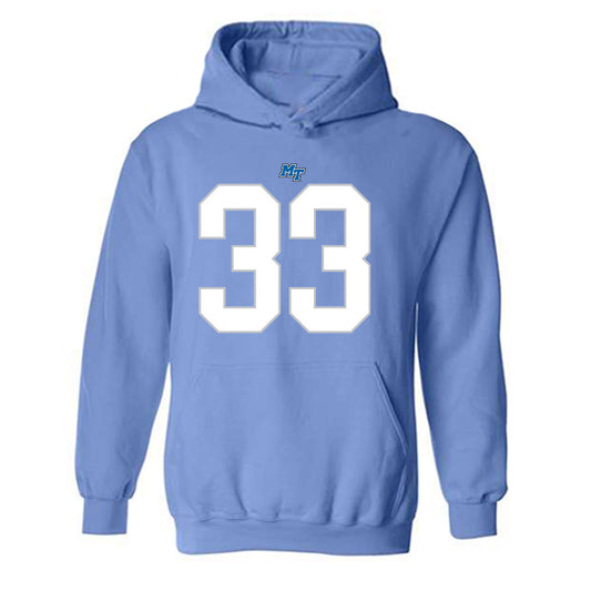 MTSU - NCAA Football : Brooklen Davis - Replica Shersey Hooded Sweatshirt-0
