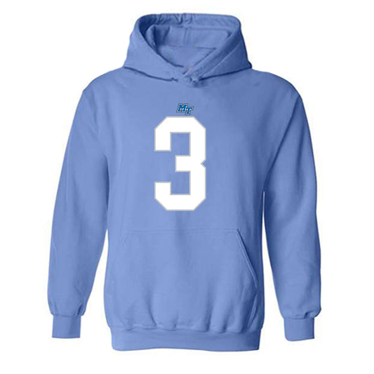 MTSU - NCAA Football : Cam Lacy - Replica Shersey Hooded Sweatshirt-0