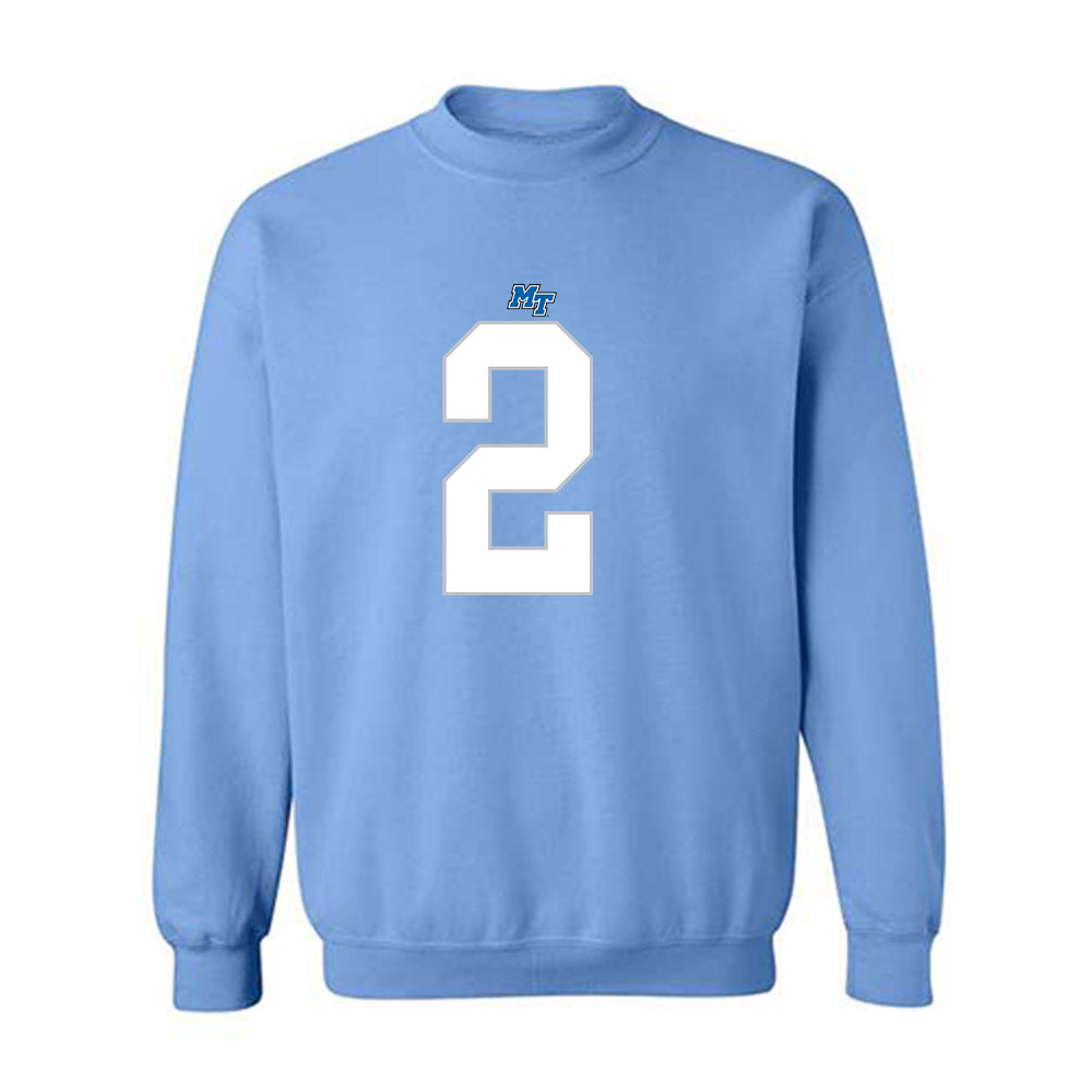 MTSU - NCAA Football : Jackson Lowe - Replica Shersey Crewneck Sweatshirt-0