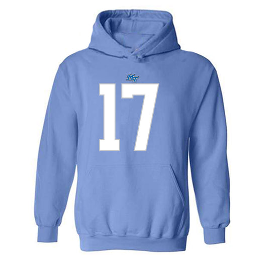 MTSU - NCAA Football : Bryson Maddox - Replica Shersey Hooded Sweatshirt-0