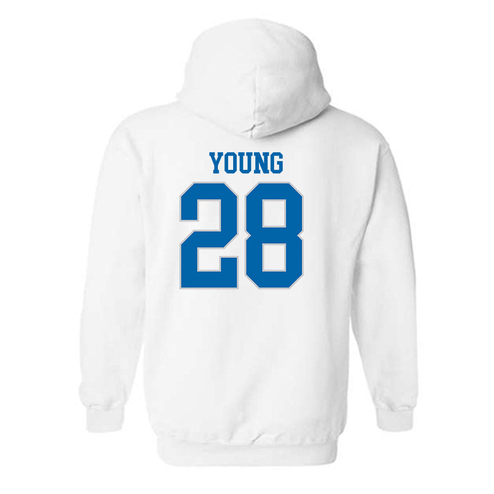 MTSU - NCAA Football : Alan Young - Replica Shersey Hooded Sweatshirt-1