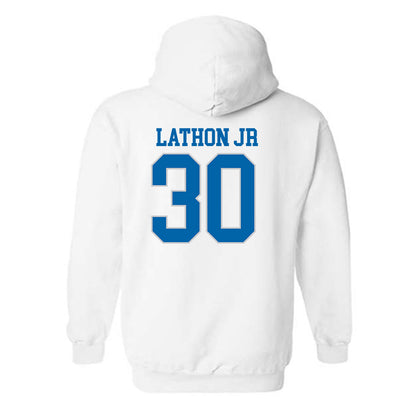 MTSU - NCAA Football : Rob Lathon Jr - Replica Shersey Hooded Sweatshirt-1