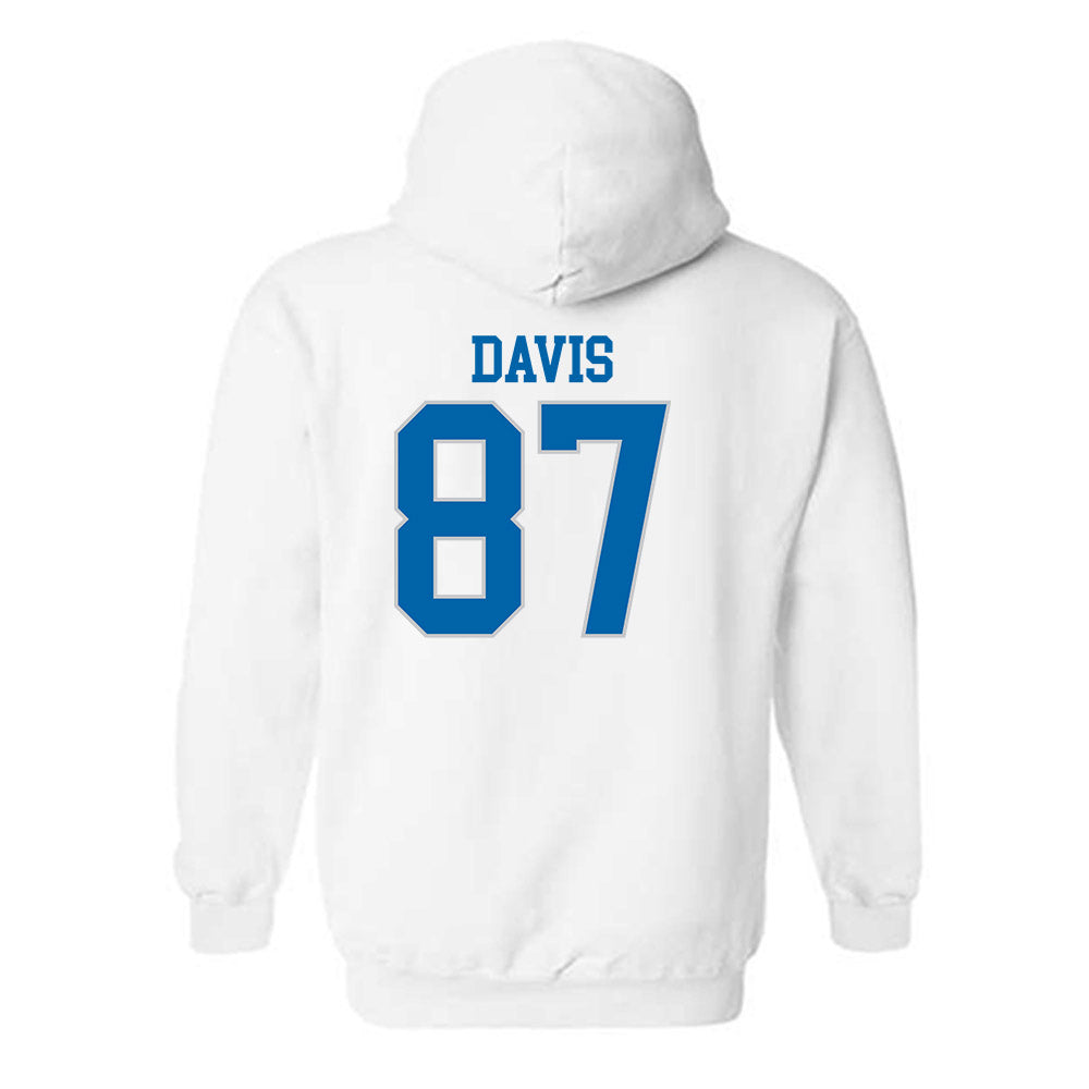 MTSU - NCAA Football : Chase Davis - Replica Shersey Hooded Sweatshirt-1