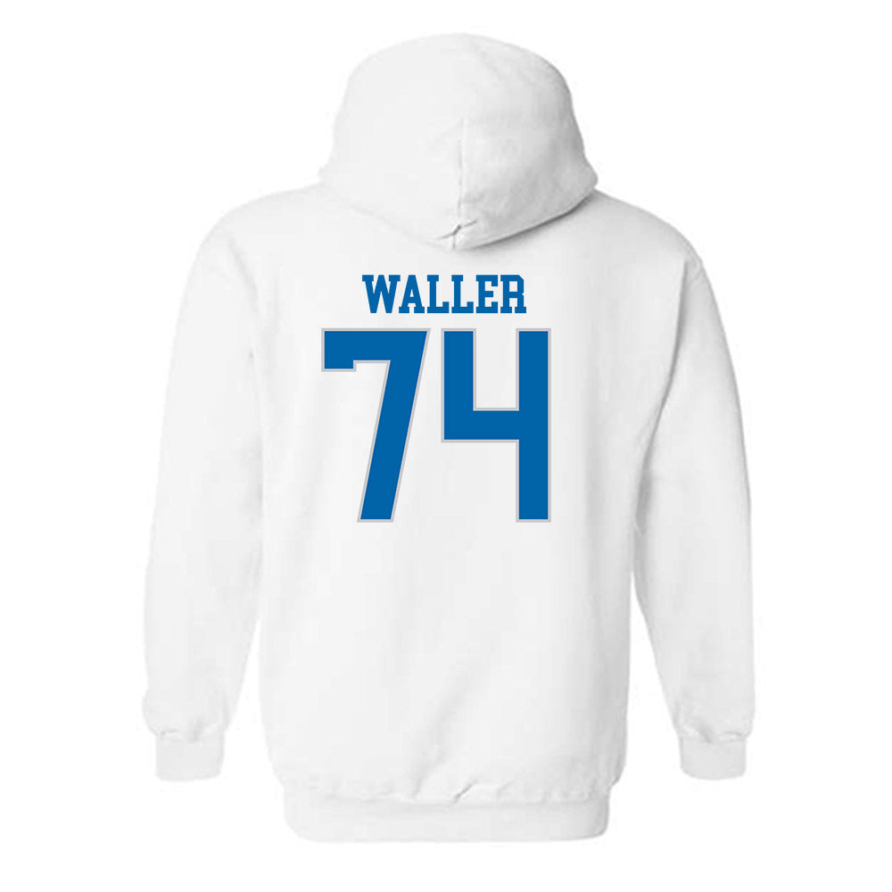 MTSU - NCAA Football : Jonathan Waller - Replica Shersey Hooded Sweatshirt-1