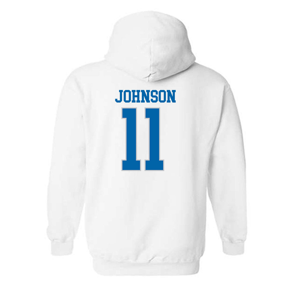 MTSU - NCAA Football : James Johnson - Replica Shersey Hooded Sweatshirt-1