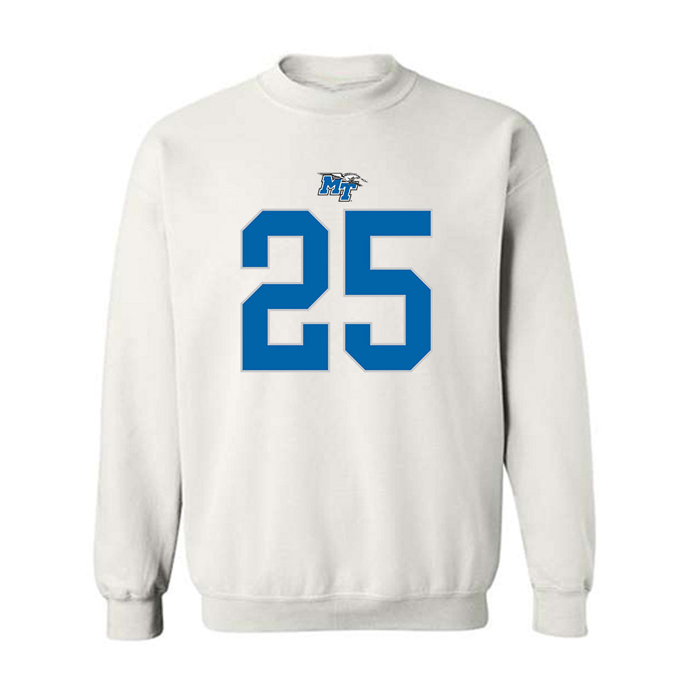 MTSU - NCAA Football : Ethan Sherman - Replica Shersey Crewneck Sweatshirt-0