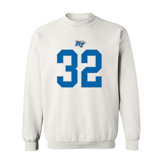 MTSU - NCAA Football : Ashton Logan - Replica Shersey Crewneck Sweatshirt-0