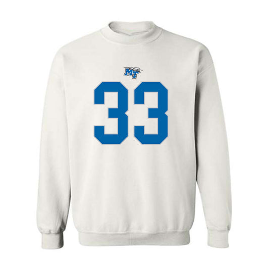 MTSU - NCAA Football : Brooklen Davis - Replica Shersey Crewneck Sweatshirt-0