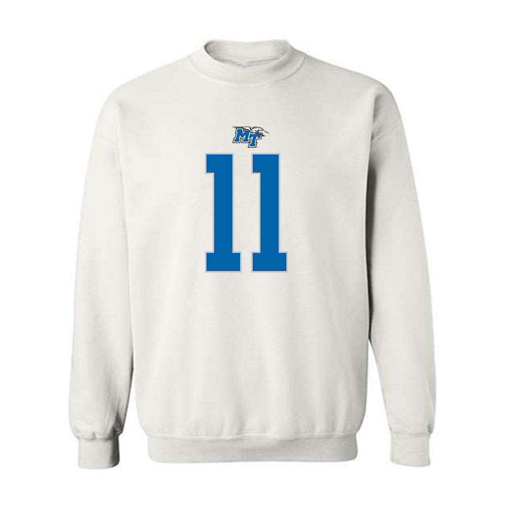MTSU - NCAA Football : James Johnson - Replica Shersey Crewneck Sweatshirt-0