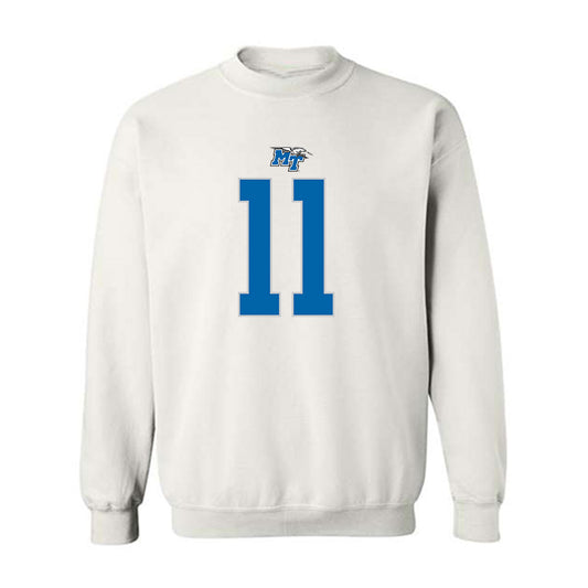 MTSU - NCAA Football : James Johnson - Replica Shersey Crewneck Sweatshirt-0