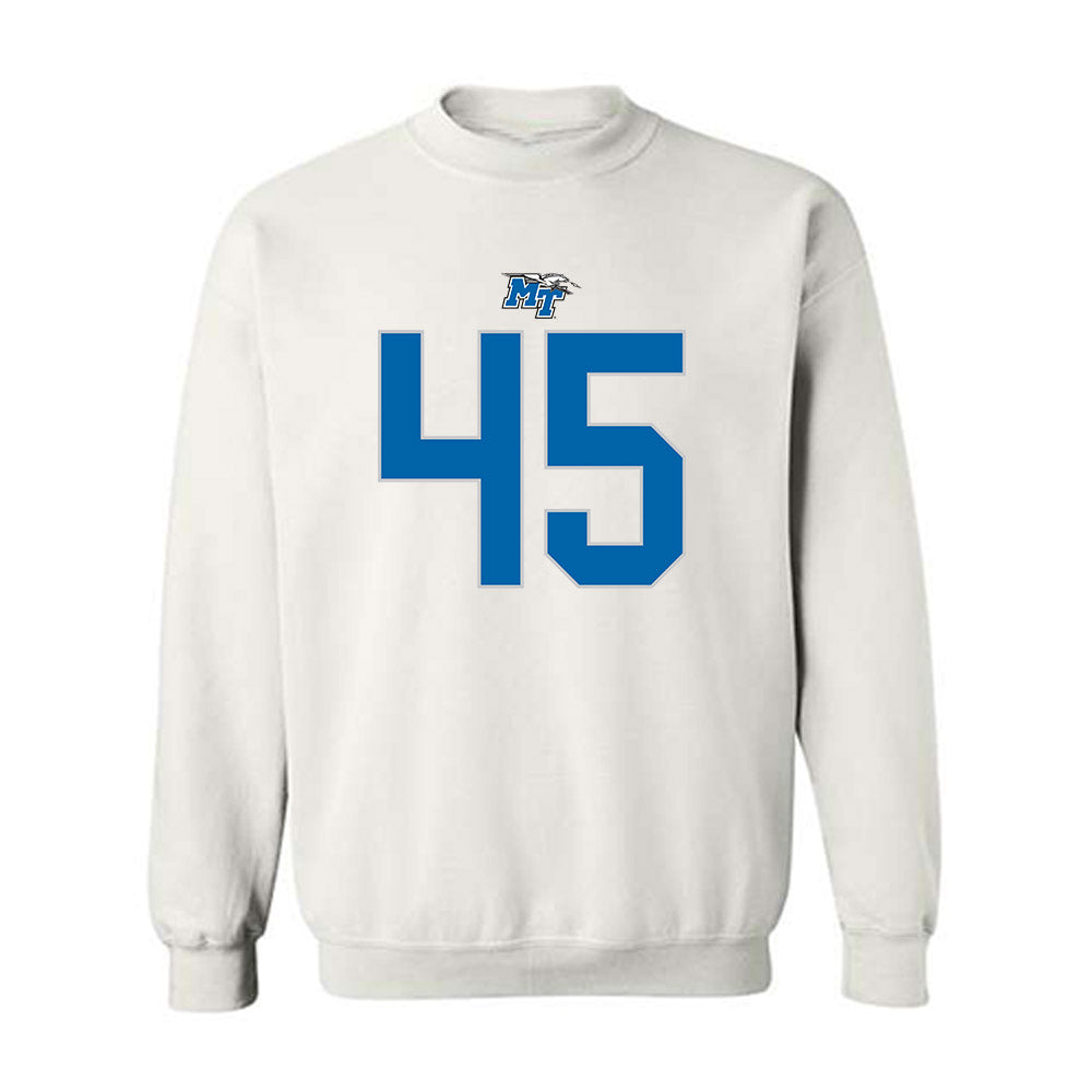 MTSU - NCAA Football : Jayden Arenas-Michel - Replica Shersey Crewneck Sweatshirt-0