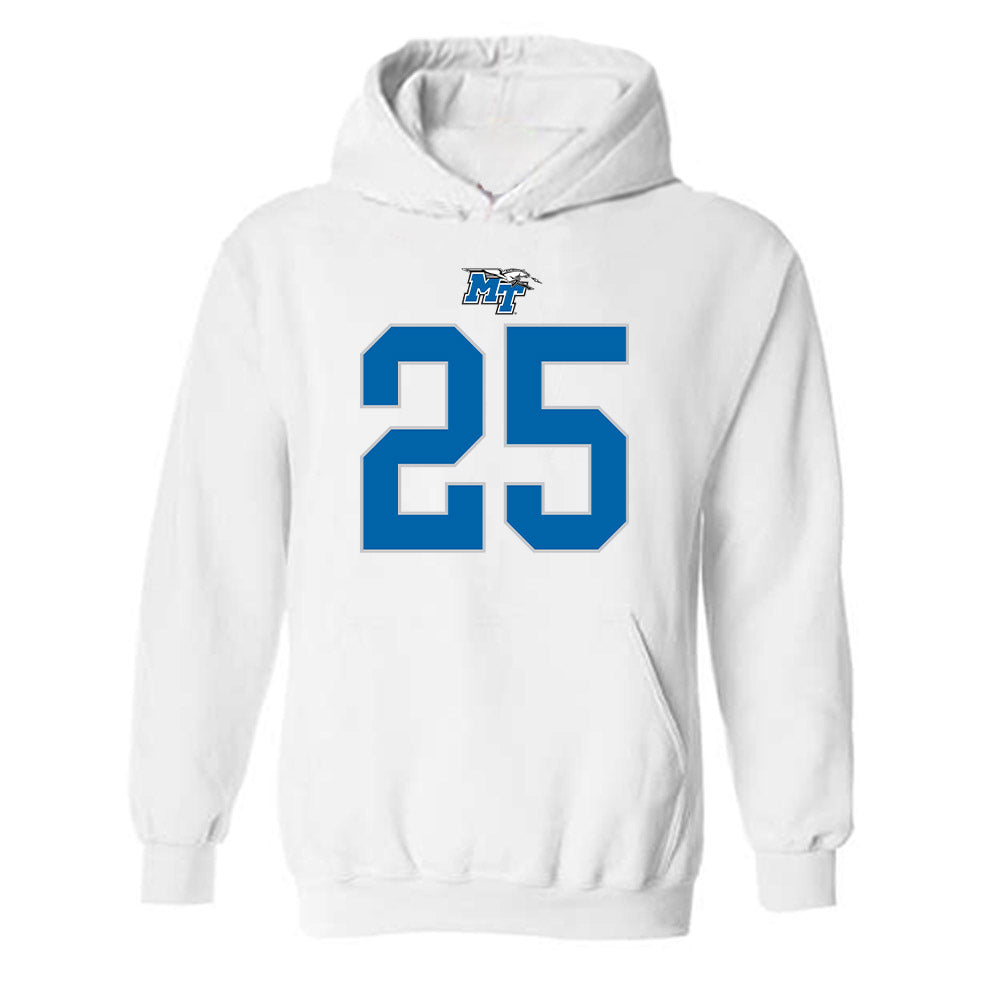 MTSU - NCAA Football : Ethan Sherman - Replica Shersey Hooded Sweatshirt-0