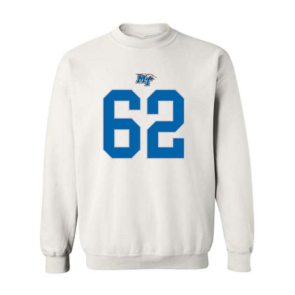 MTSU - NCAA Football : Tim Jacobs - Replica Shersey Crewneck Sweatshirt-0