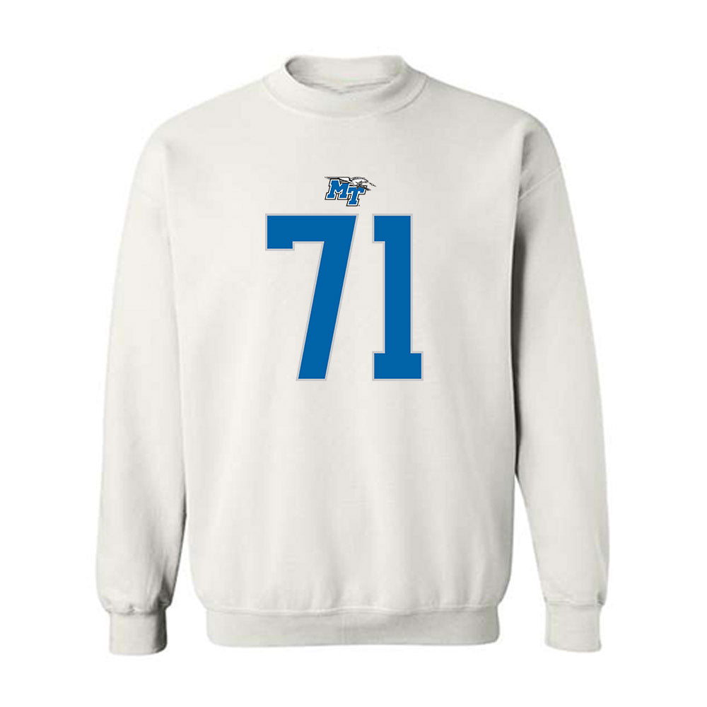 MTSU - NCAA Football : Quentin Butler - Replica Shersey Crewneck Sweatshirt-0