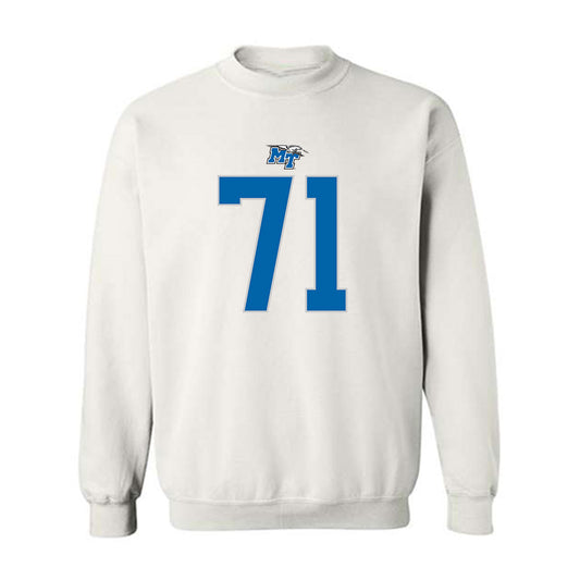 MTSU - NCAA Football : Quentin Butler - Replica Shersey Crewneck Sweatshirt-0