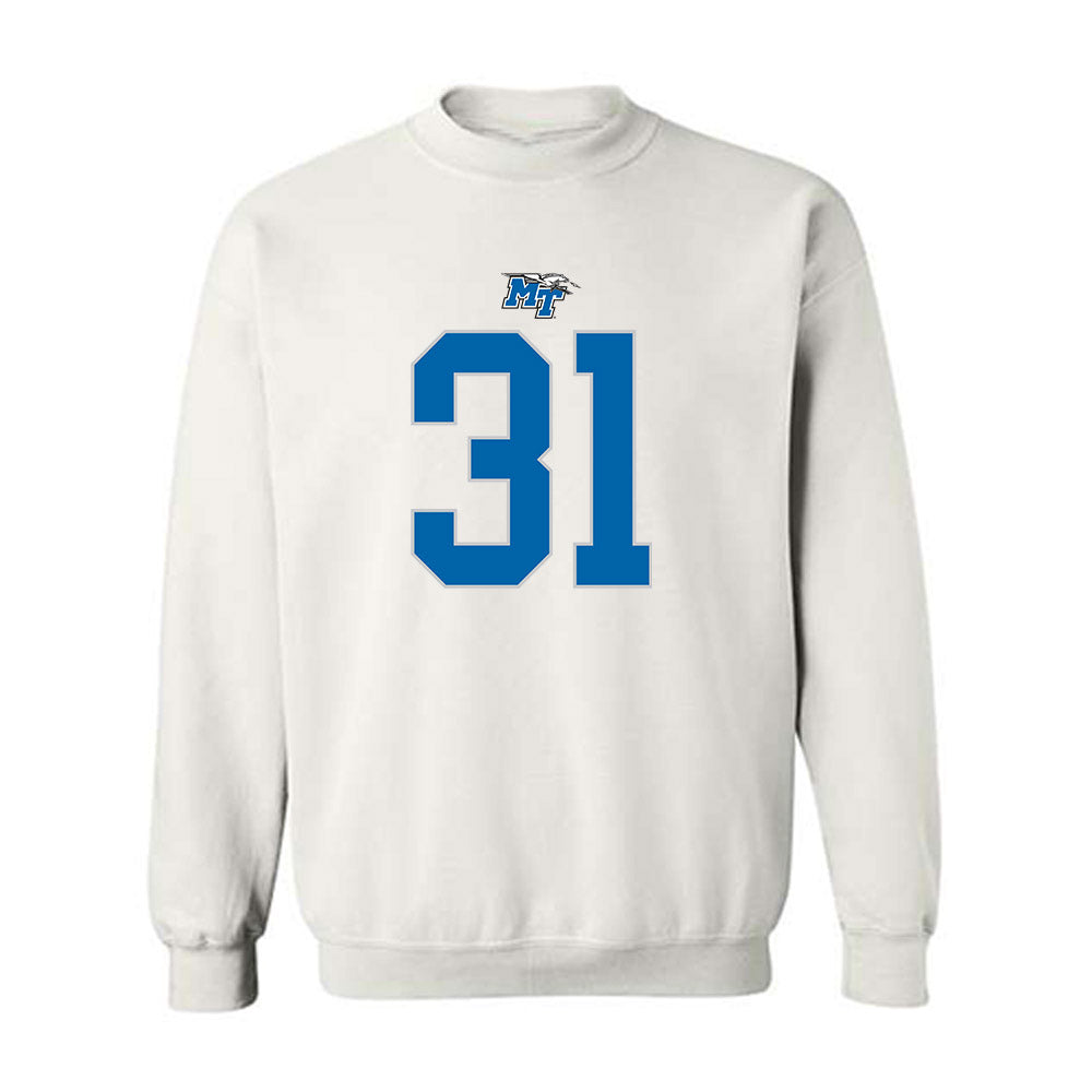 MTSU - NCAA Football : Mathias Malaki-Donaldson - Replica Shersey Crewneck Sweatshirt-0
