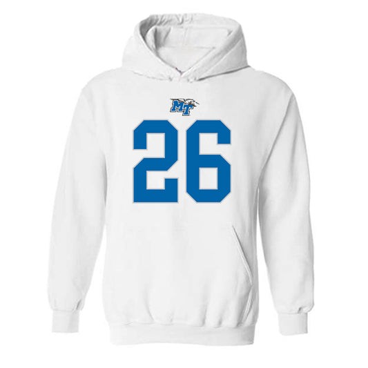 MTSU - NCAA Football : Korey Smith - Replica Shersey Hooded Sweatshirt-0