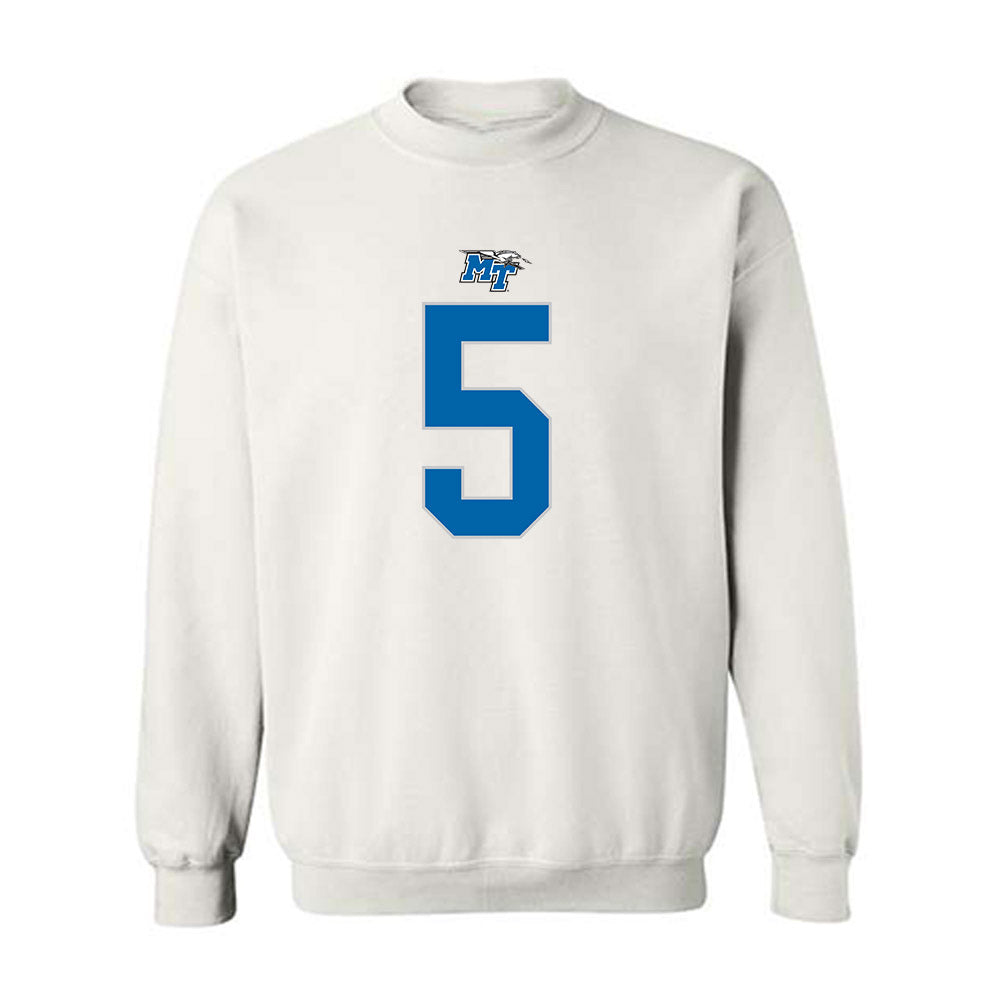 MTSU - NCAA Football : Dyson McCutcheon - Replica Shersey Crewneck Sweatshirt-0