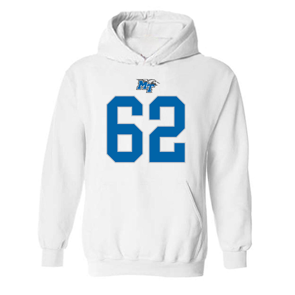 MTSU - NCAA Football : Tim Jacobs - Replica Shersey Hooded Sweatshirt-0