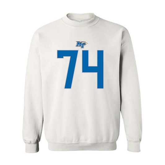 MTSU - NCAA Football : Jonathan Waller - Replica Shersey Crewneck Sweatshirt-0
