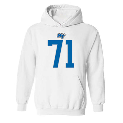 MTSU - NCAA Football : Quentin Butler - Replica Shersey Hooded Sweatshirt-0