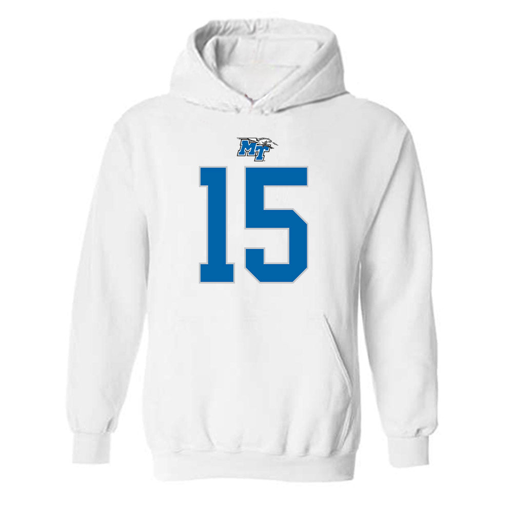 MTSU - NCAA Football : Devan Carlisle - Replica Shersey Hooded Sweatshirt-0