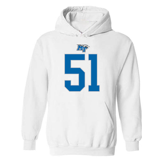 MTSU - NCAA Football : Shane Rochelle - Replica Shersey Hooded Sweatshirt-0