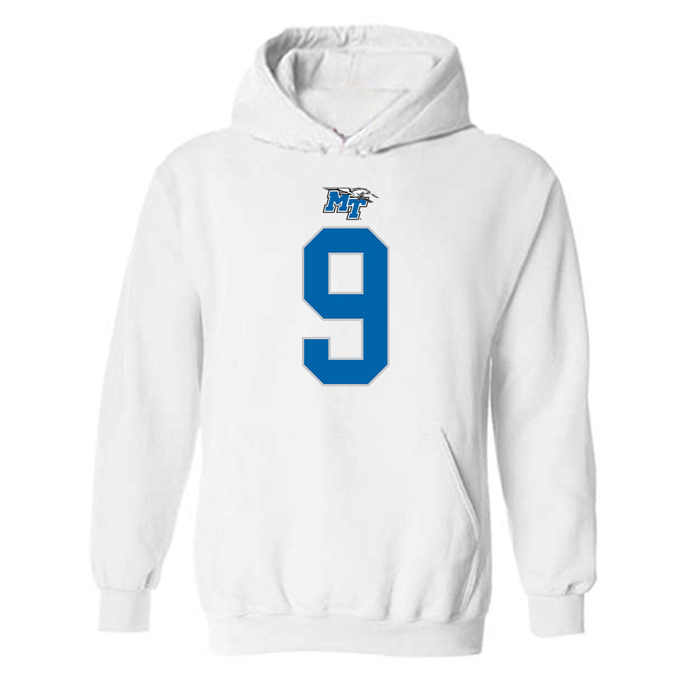 MTSU - NCAA Football : Terrence Brown - Replica Shersey Hooded Sweatshirt-0