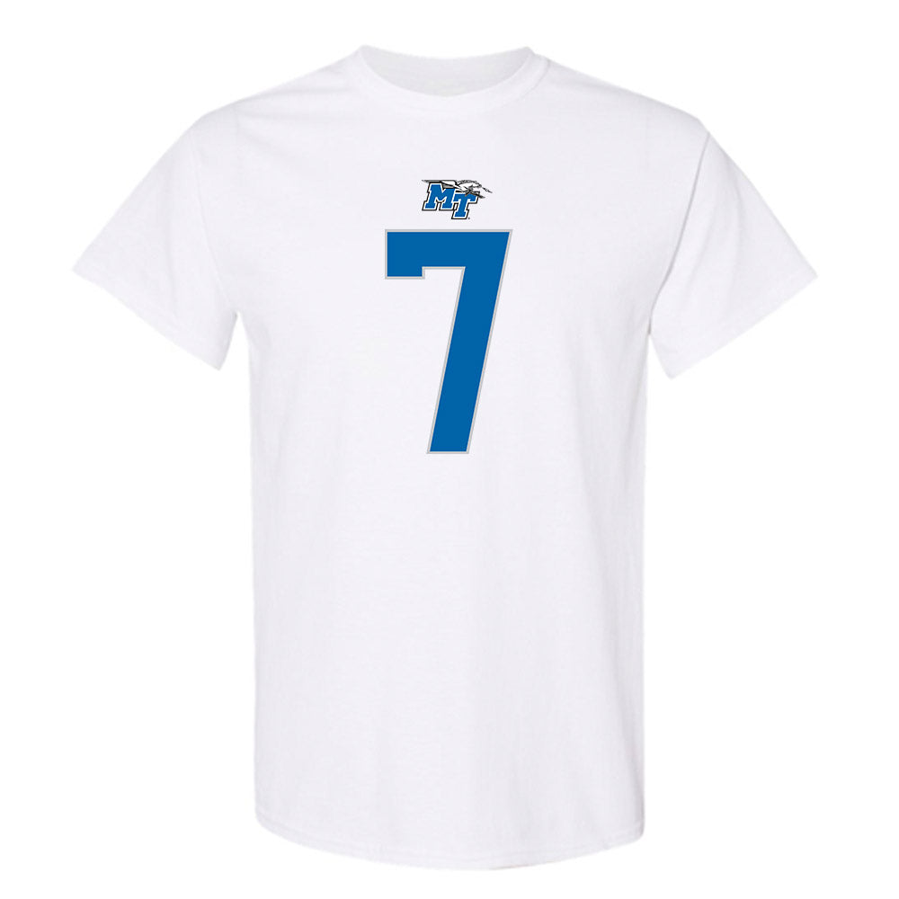 MTSU - NCAA Football : Christofer Noble - Replica Shersey T-Shirt-0