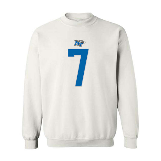 MTSU - NCAA Football : Christofer Noble - Replica Shersey Crewneck Sweatshirt-0