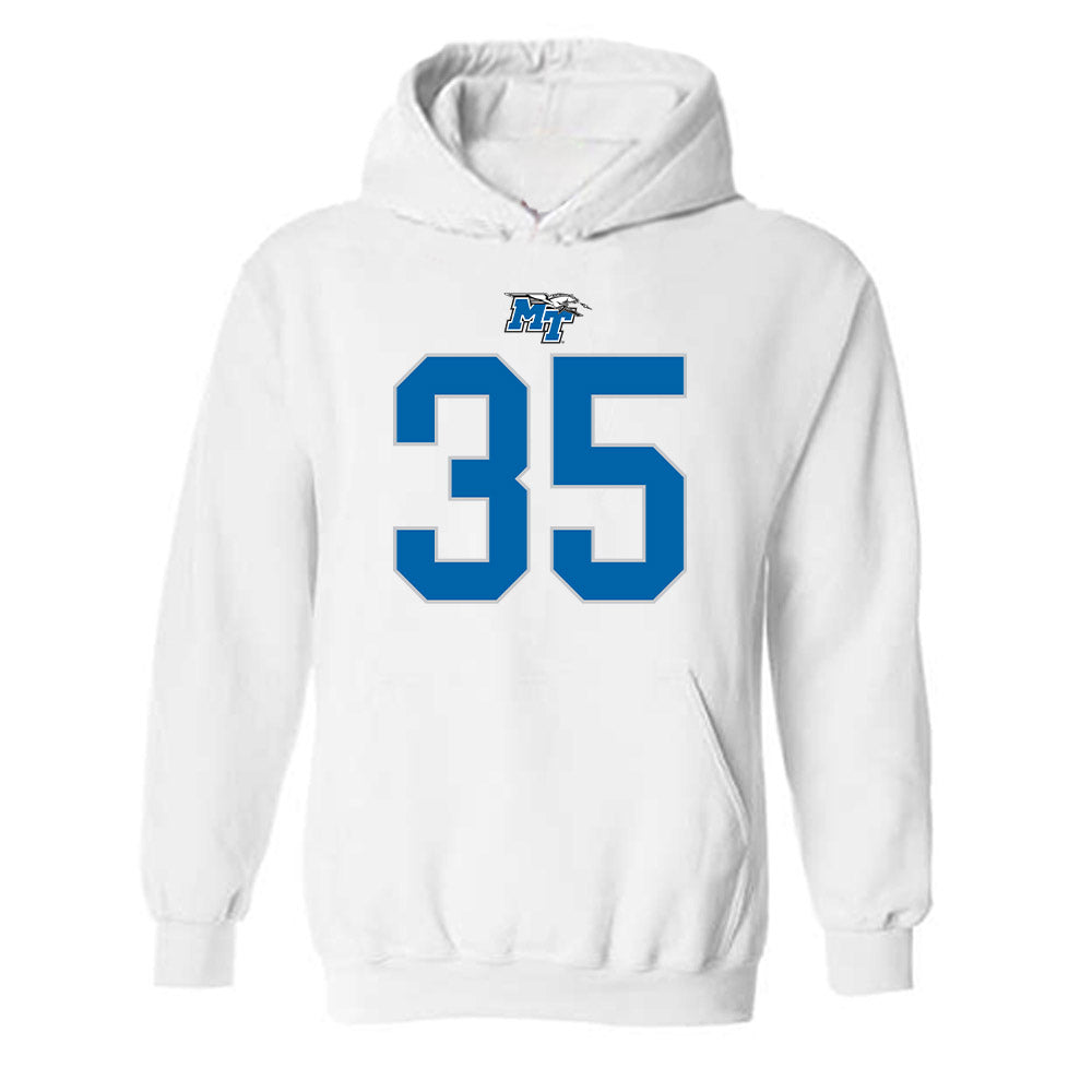 MTSU - NCAA Football : Ashton Jones - Replica Shersey Hooded Sweatshirt-0