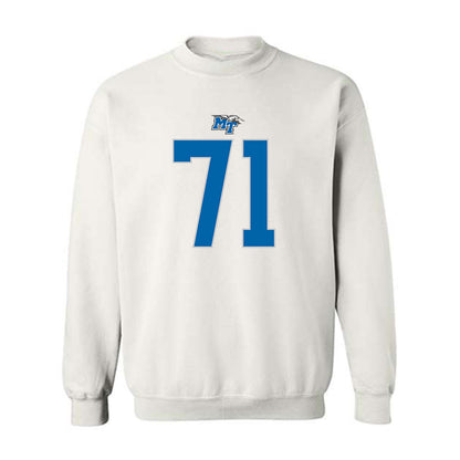 MTSU - NCAA Football : Quentin Butler - Replica Shersey Crewneck Sweatshirt-0