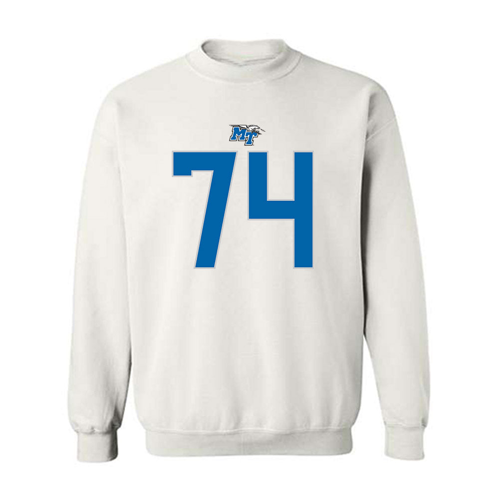 MTSU - NCAA Football : Ashley Walker - Replica Shersey Crewneck Sweatshirt-0