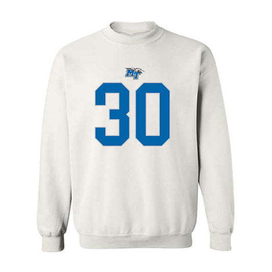 MTSU - NCAA Football : Rob Lathon Jr - Replica Shersey Crewneck Sweatshirt-0