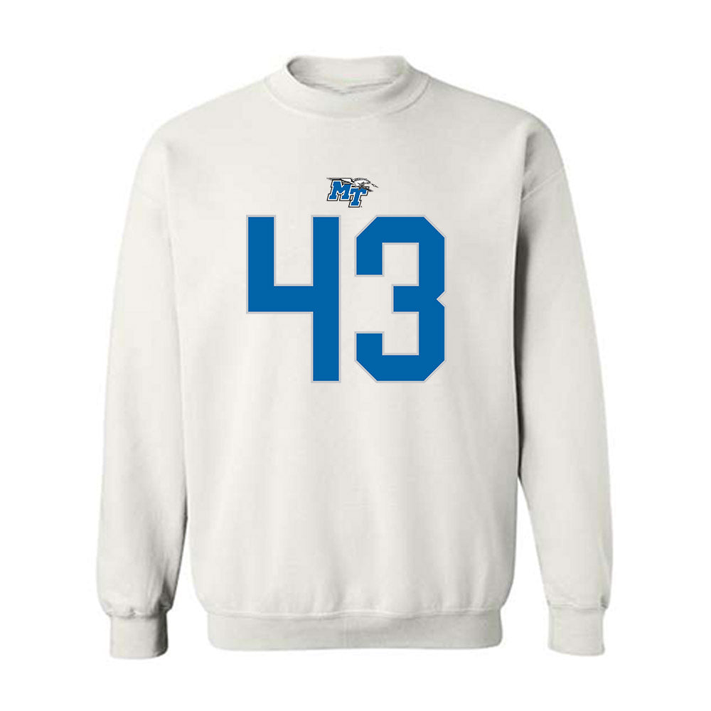 MTSU - NCAA Football : Aidan Butts - Replica Shersey Crewneck Sweatshirt-0