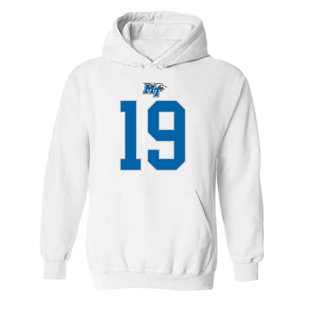 MTSU - NCAA Football : Kason Stokes - Replica Shersey Hooded Sweatshirt-0