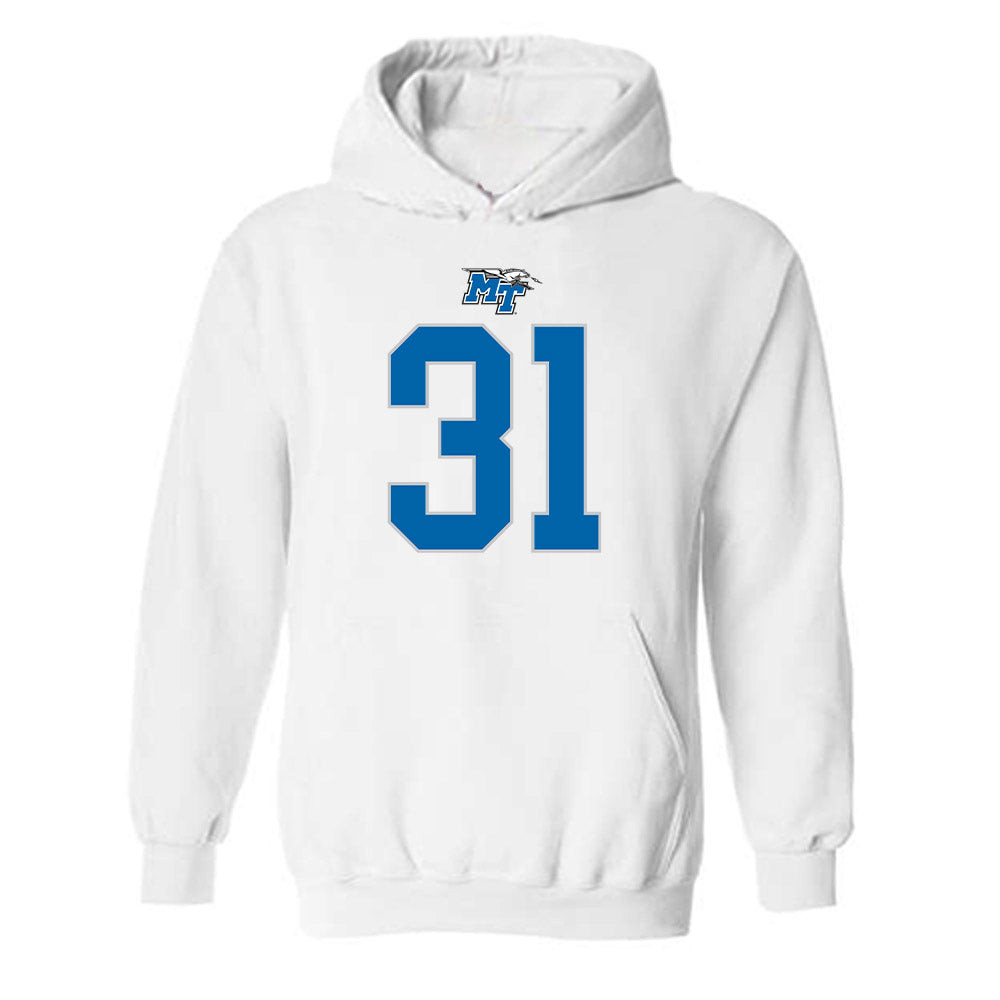 MTSU - NCAA Football : Mathias Malaki-Donaldson - Replica Shersey Hooded Sweatshirt-0