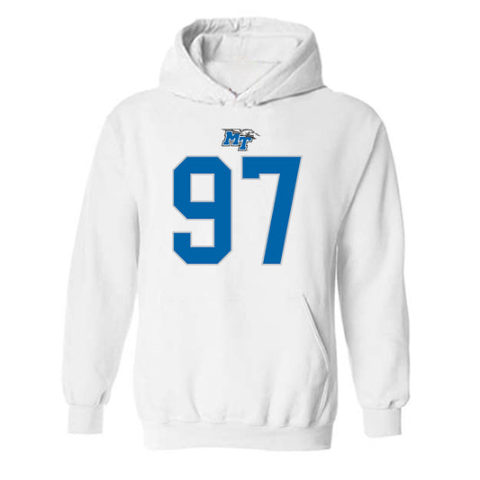 MTSU - NCAA Football : Aden Caine - Replica Shersey Hooded Sweatshirt-0