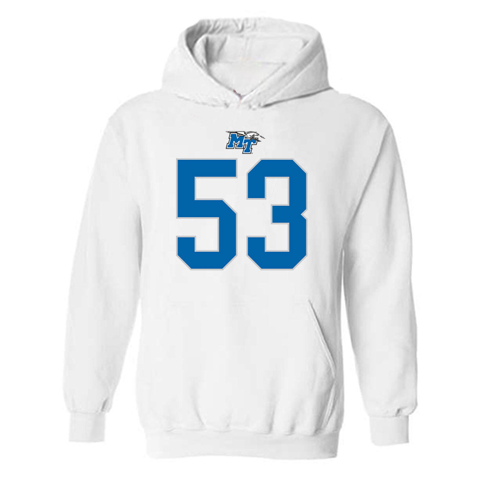 MTSU - NCAA Football : Braxton Lillis - Replica Shersey Hooded Sweatshirt-0