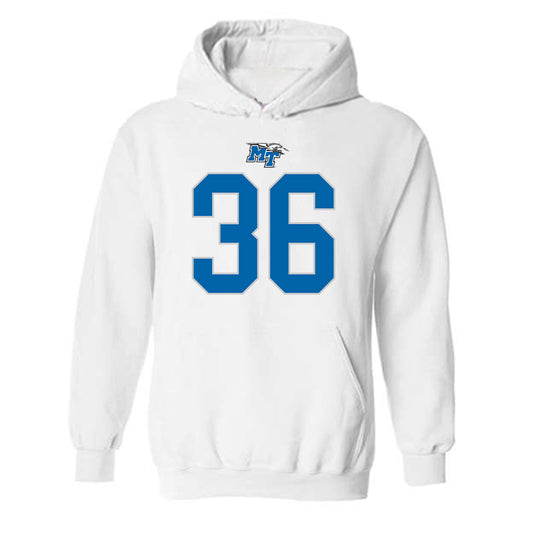 MTSU - NCAA Football : Christopher Ragans - Replica Shersey Hooded Sweatshirt-0