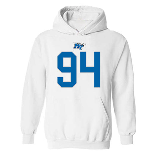 MTSU - NCAA Football : Jack Walton - Replica Shersey Hooded Sweatshirt-0