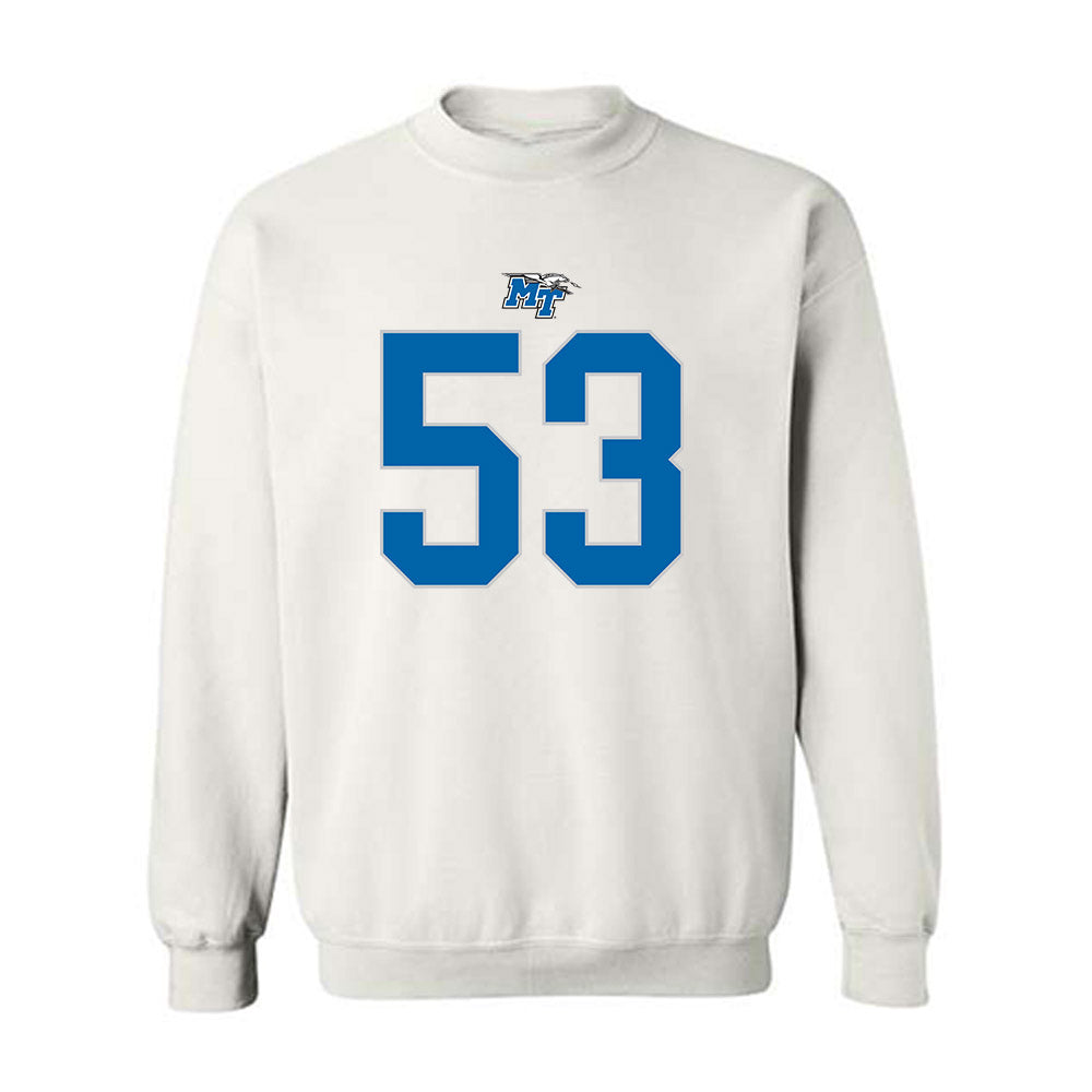 MTSU - NCAA Football : Braxton Lillis - Replica Shersey Crewneck Sweatshirt-0