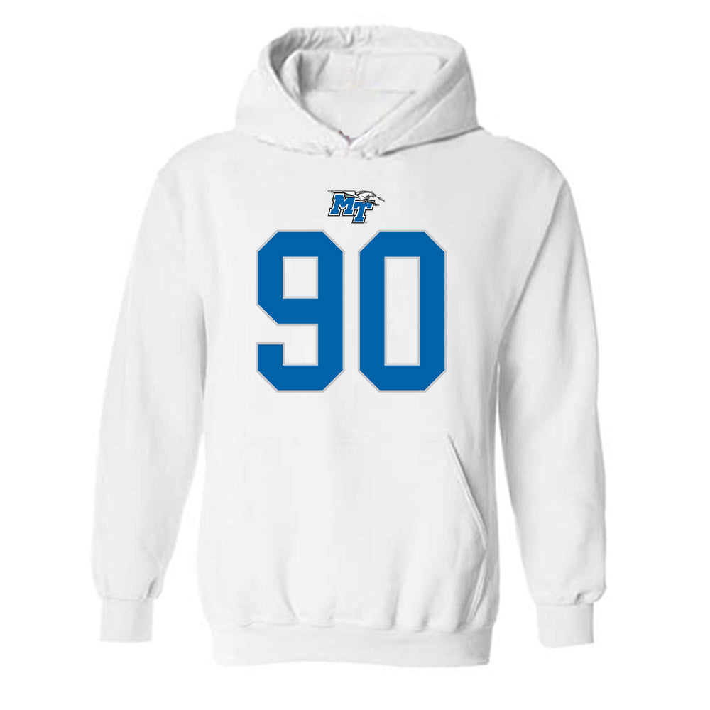 MTSU - NCAA Football : Justin Bodford - Replica Shersey Hooded Sweatshirt-0