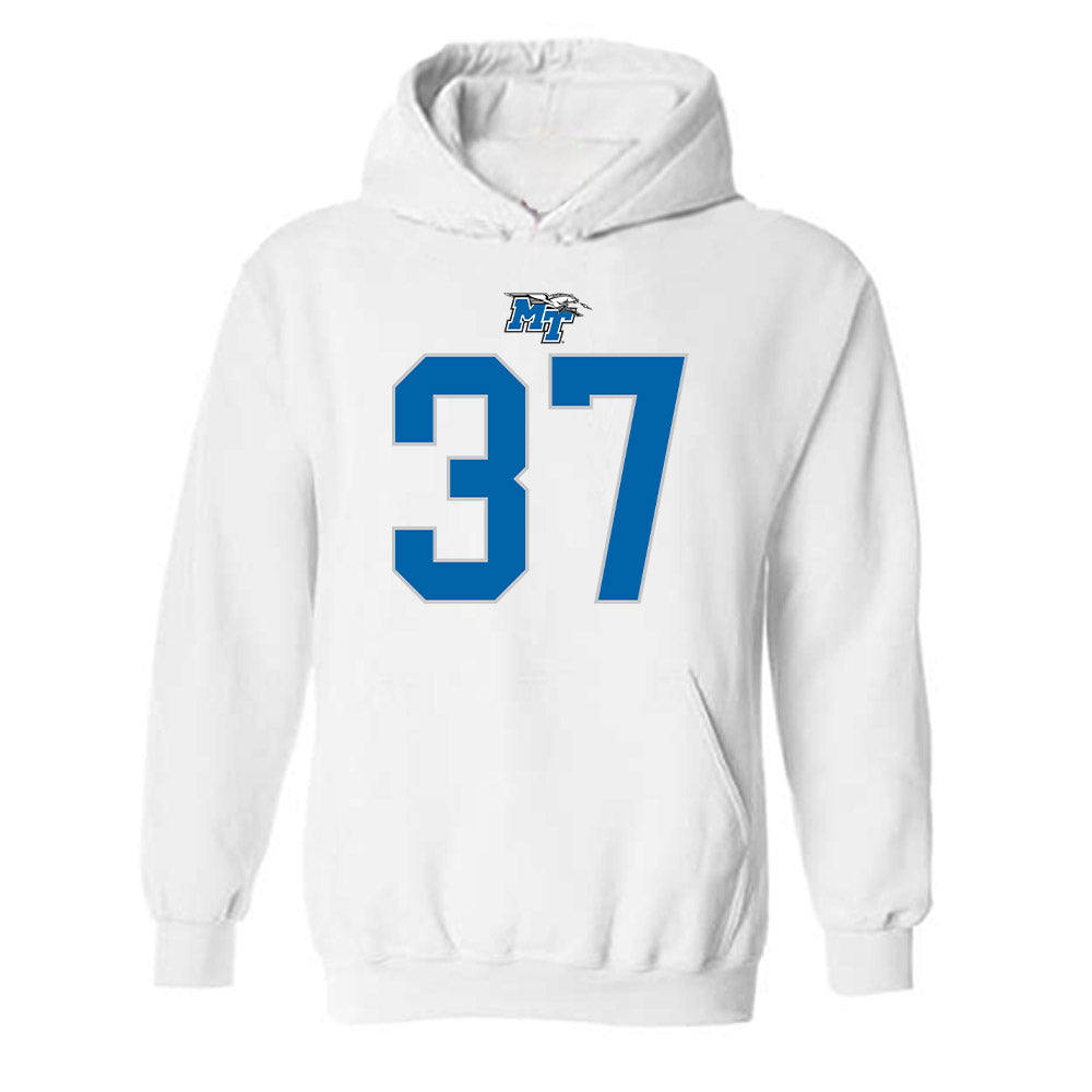 MTSU - NCAA Football : Justis Haggard - Replica Shersey Hooded Sweatshirt-0