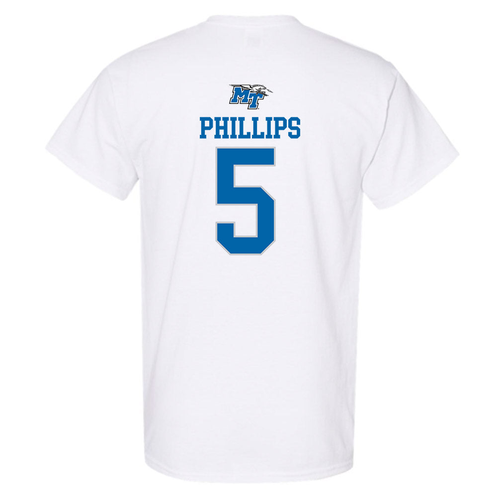 MTSU - NCAA Women's Soccer : Hailey Phillips - Replica Shersey T-Shirt-1