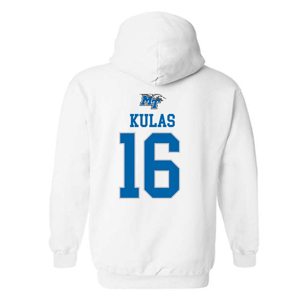 MTSU - NCAA Women's Soccer : Zoey Kulas - Replica Shersey Hooded Sweatshirt-1